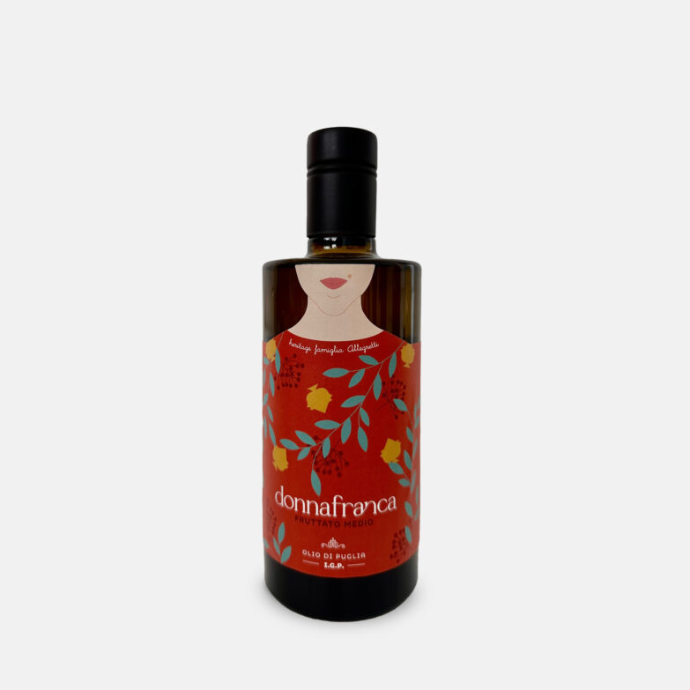 Olijfolie extra vierge Allegretti Donna Franca Puglia fruttato medio