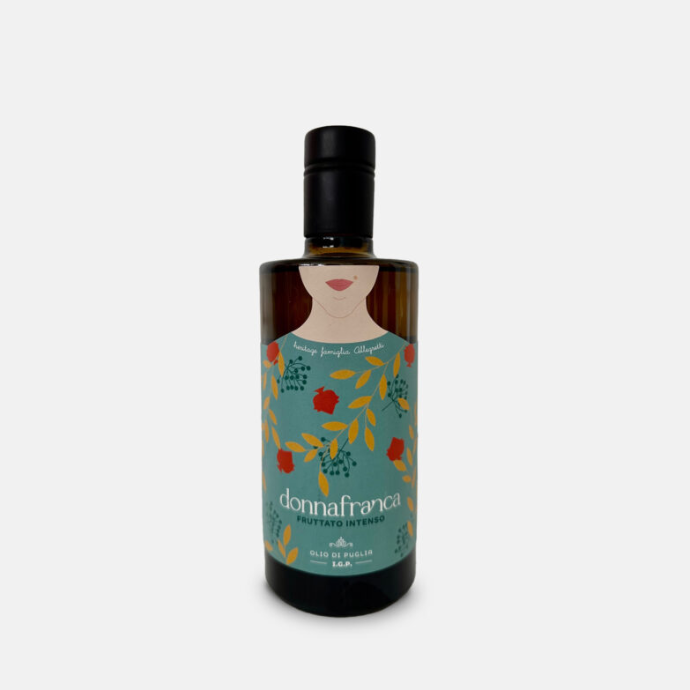 OLijfolie extra vierge Allegretti Puglia Donna Franca fruttato intenso