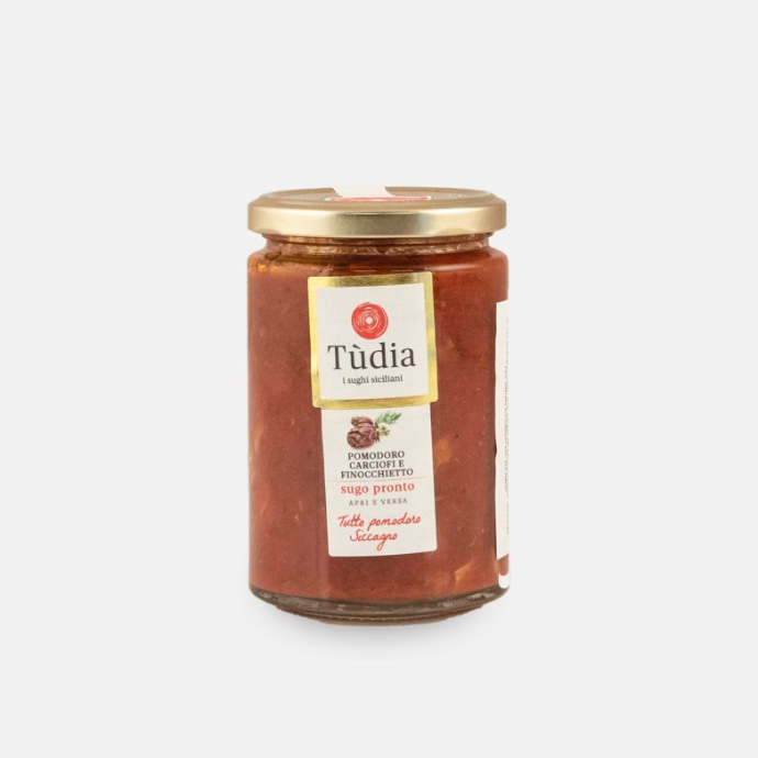 Tomatensaus met artisjok en venkel