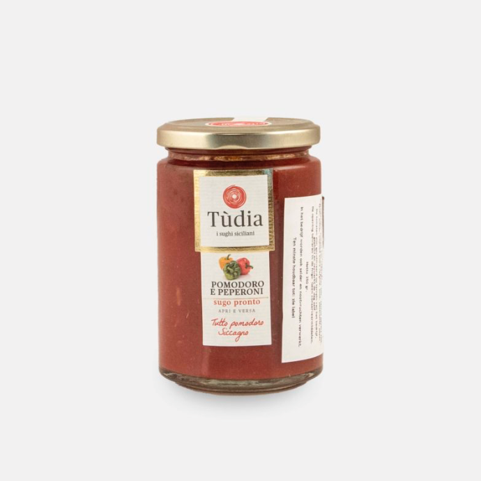 Tomatensaus met zachte pepers