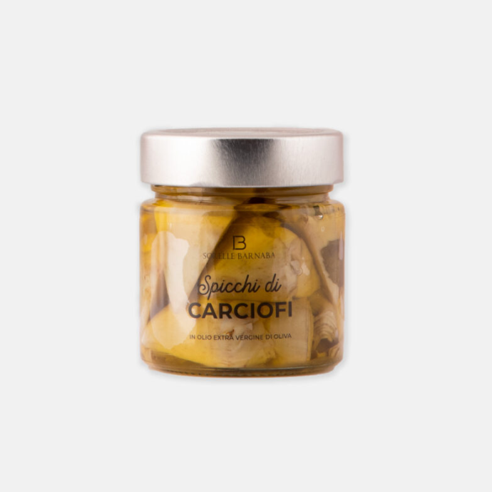 Artisjok in stukken op olijfolie extra vergine