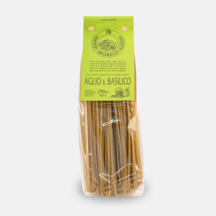 Linguine look en basilicum