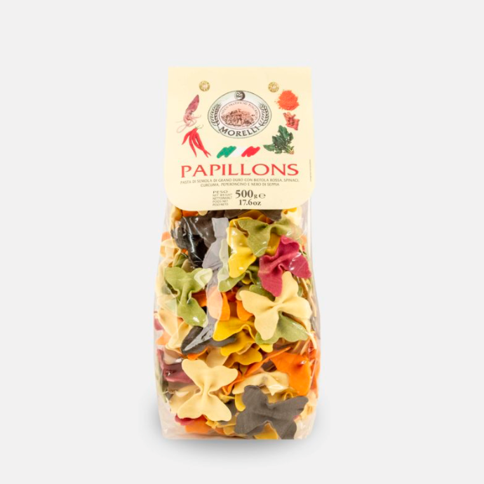 Papillons, vlinders in 6 kleuren