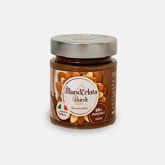 Crème van italiaanse amandel en chocolade