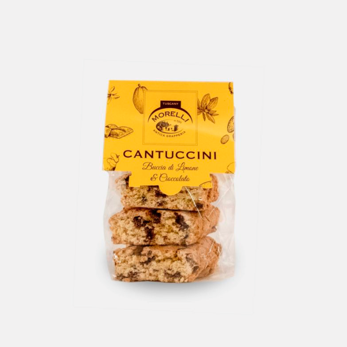 Cantuccini met citroen en chocolade