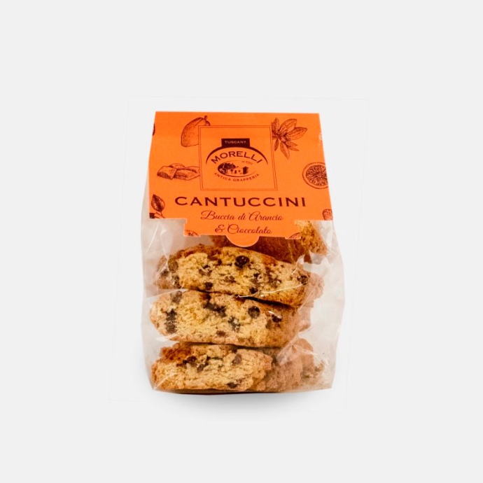 Cantuccini met sinaas en chocolade