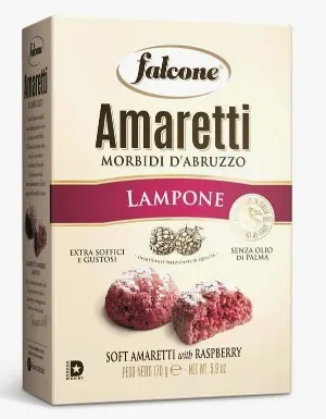 Amaretti koekjes met FRAMBOOS (170 gr)